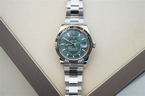 skydweller rolex green|2023 Rolex Sky-Dweller.